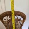 Antique Wicker and Wood High Chair Victorian-Style - 6