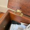 Wooden Storage Chest With Brass Handles - 5