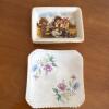 Four-Piece Floral Ceramic Dish Lot - 2