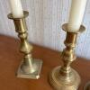 Lot of Four Brass-Tone Metal Candlesticks - 3