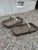 Pair of Large Rectangular Woven Wooden Baskets