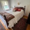 Double Four-Poster Wood Bed Frame with Optional Mattress and Bedding - 3