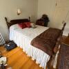 Double Four-Poster Wood Bed Frame with Optional Mattress and Bedding - 4
