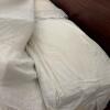 Double Four-Poster Wood Bed Frame with Optional Mattress and Bedding - 11