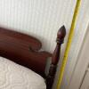 Double Four-Poster Wood Bed Frame with Optional Mattress and Bedding - 22