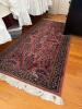 Handwoven Wool Runner Rug in Traditional Persian-Style Design