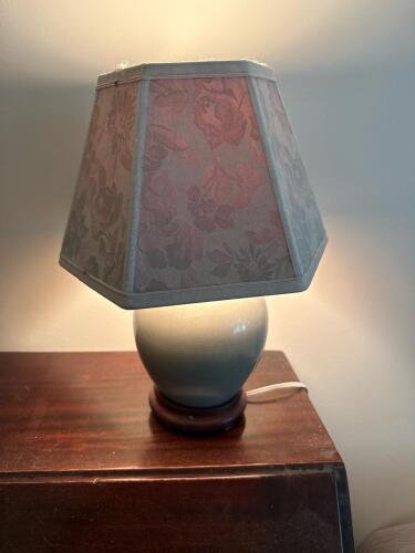 Ceramic Table Lamp with Fabric Shade