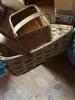 Woven Wood Gathering Baskets Rustic Farmhouse Style - 3