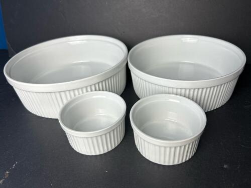 White Ceramic Ramekins and Baking Dishes by Pier 1