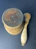 Rustic Style Wooden Mortar and Pestle - 5