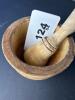 Rustic Style Wooden Mortar and Pestle - 6
