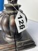 Pair of Dark Wood Urn-Form Bookends in the Traditional Style - 7