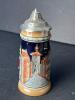 Very Small Gerz German Beer Stein Rothenburg with Pewter Lid - 2