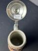 Very Small Gerz German Beer Stein Rothenburg with Pewter Lid - 5