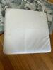 Six Tropical-Print Square Chair Pads with Ties - 4
