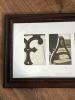 16"x41" Framed Sepia Alphabet Photo Art in Ornate Wood Frame - 2
