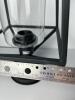 Black Metal Frame Light Fixture with Glass Insert - 6