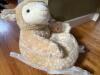 Cute! Plush Lamb Toddler Rocker with Wooden Base, Plays Sound