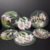 Sydenstricker Glass Plates & Bowls with Floral Motifs