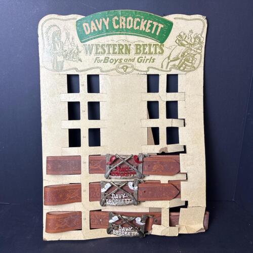 Davy Crockett Western Belts with Decorative Buckles