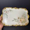 Limoges Floral Porcelain Tray and Creamer Pair - 5