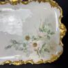 Limoges Floral Porcelain Tray and Creamer Pair - 6