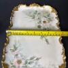Limoges Floral Porcelain Tray and Creamer Pair - 10