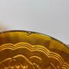 Pair of Amber Carnival Glass Tumblers - 7
