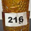 Pair of Amber Carnival Glass Tumblers - 9