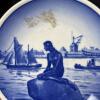 Very Small Royal Copenhagen Langelinie Mermaid Plate - 2