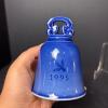 Royal Copenhagen 1995 Blue Porcelain Bell - 5