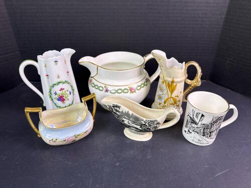 Assorted Porcelain Creamers and Mugs