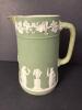 Wedgwood Green Jasperware Classical Style Pitcher