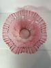 Pink Ruffled Fenton Glass Bowl in Victorian-Style - 2