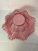 Pink Ruffled Fenton Glass Bowl in Victorian-Style - 3