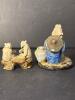 Two Chinese Mudman Figurines, Scholar and Seated Elder Style - 3