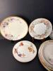 Eleven Assorted Plates Hand-Painted Porcelain Floral and Fruit Motifs - 5