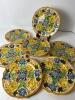 Seven Provincial Ware Floral Pottery Plates, Japan - 6