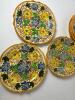 Seven Provincial Ware Floral Pottery Plates, Japan - 8
