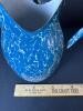 Blue And White Graniteware-Style Enamel Pitcher - 8