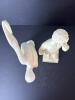 Two White Resin Classical-Style Discobolus and David Figurines - 7