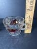 Pair Westmoreland Glass Grape and Cable Ruby Stain Creamer and Sugar - 4