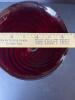 Ruby Art Glass Vase With Applied Gold Accents - 7