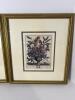 Pair of 16.5x14.5 Framed Floral Botanical Prints in Ornate Gold Frames - 2