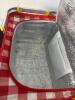 Woven Picnic Basket with Aluminum Handle and Insulated Lining - 4