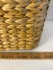Woven Picnic Basket with Aluminum Handle and Insulated Lining - 6