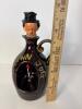 Novelty Brown Jug Ceramic Decanter / Music Box With Figural Stopper - 5