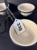 Longaberger Pottery Woven Traditions Bowls with Iron Stand - 8