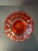 Red Textured Glass Vase in the Mid-Century Modern Style - 3