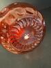 Red Textured Glass Vase in the Mid-Century Modern Style - 4